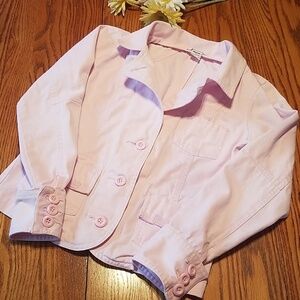 At Last Pink Denim Jacket - Girls Medium